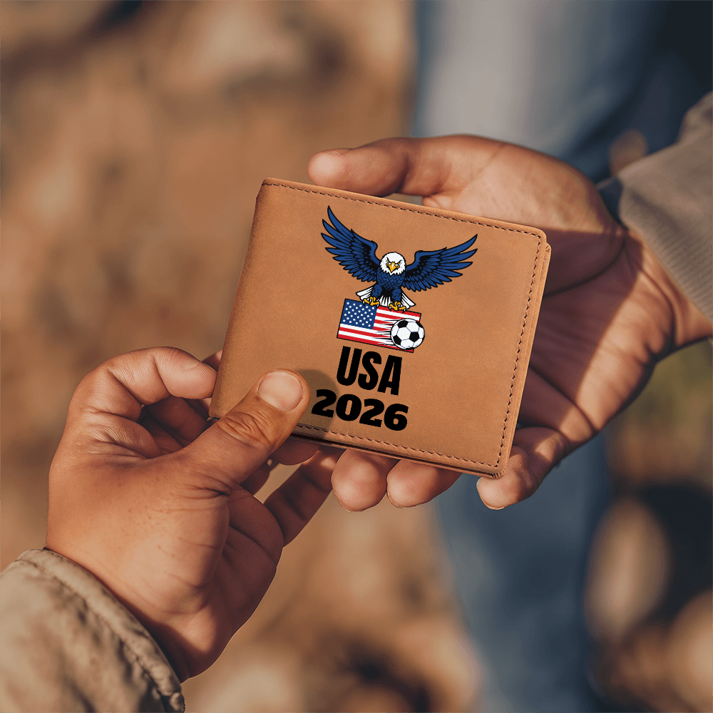 FIFA World CUP USA 2026 Genuine Leather Wallet