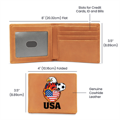 Patriot World Cup 2026 Genuine Leather cowhide Wallet