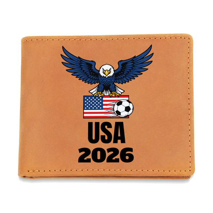 FIFA World CUP USA 2026 Genuine Leather Wallet