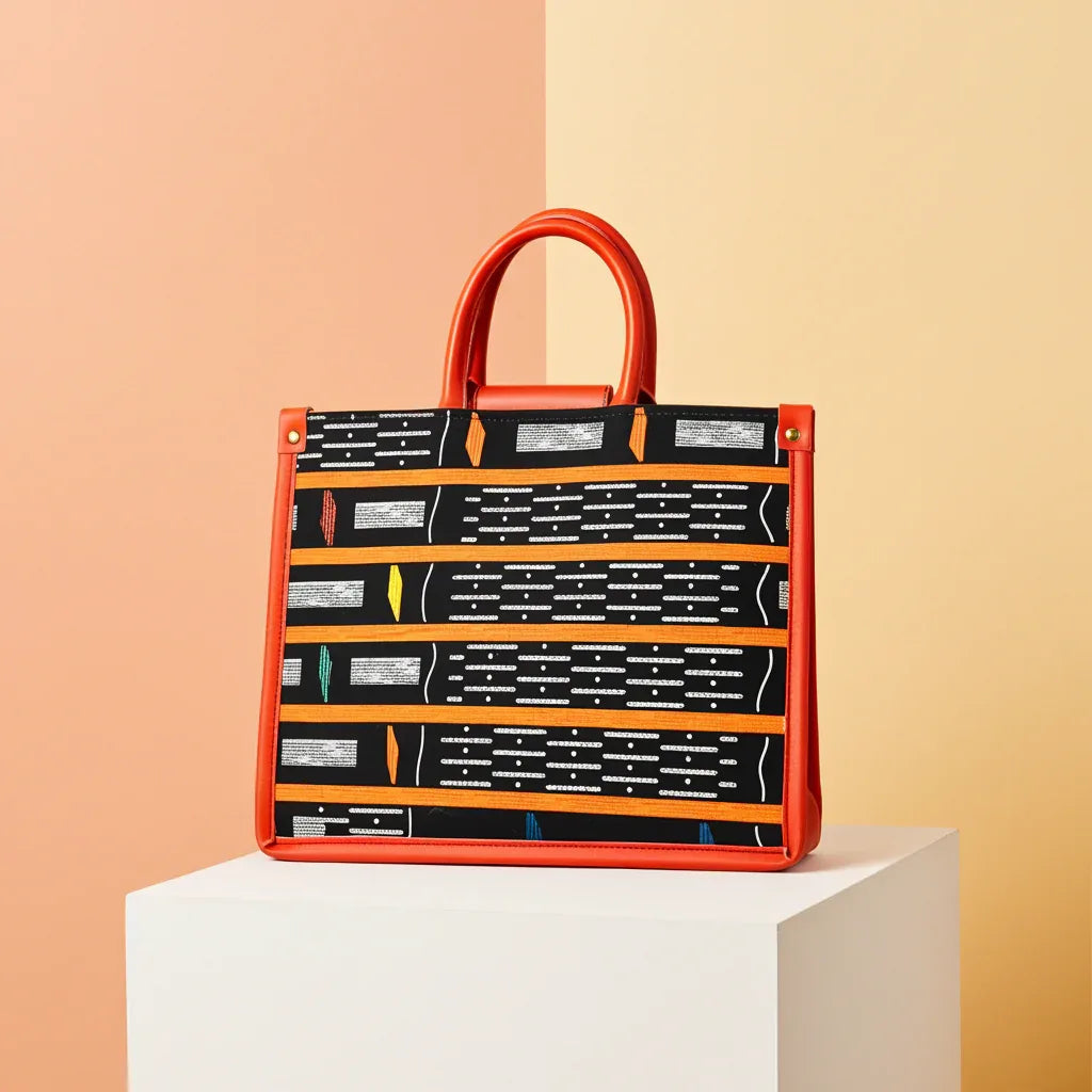 DiwaKi Kente Rouge Signature Tote - DiwaKi