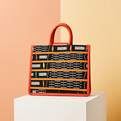 DiwaKi Kente Rouge Signature Tote - DiwaKi