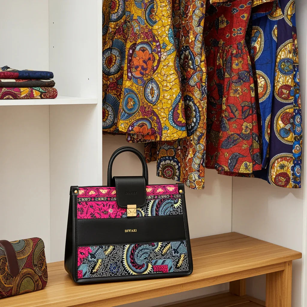 African Ankara tote bag - DiwaKi