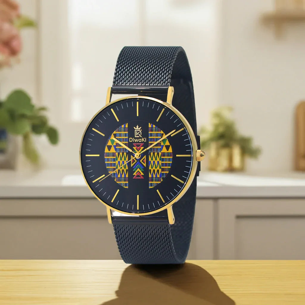 Diwaki Kente African Print Royal Watch - DiwaKi