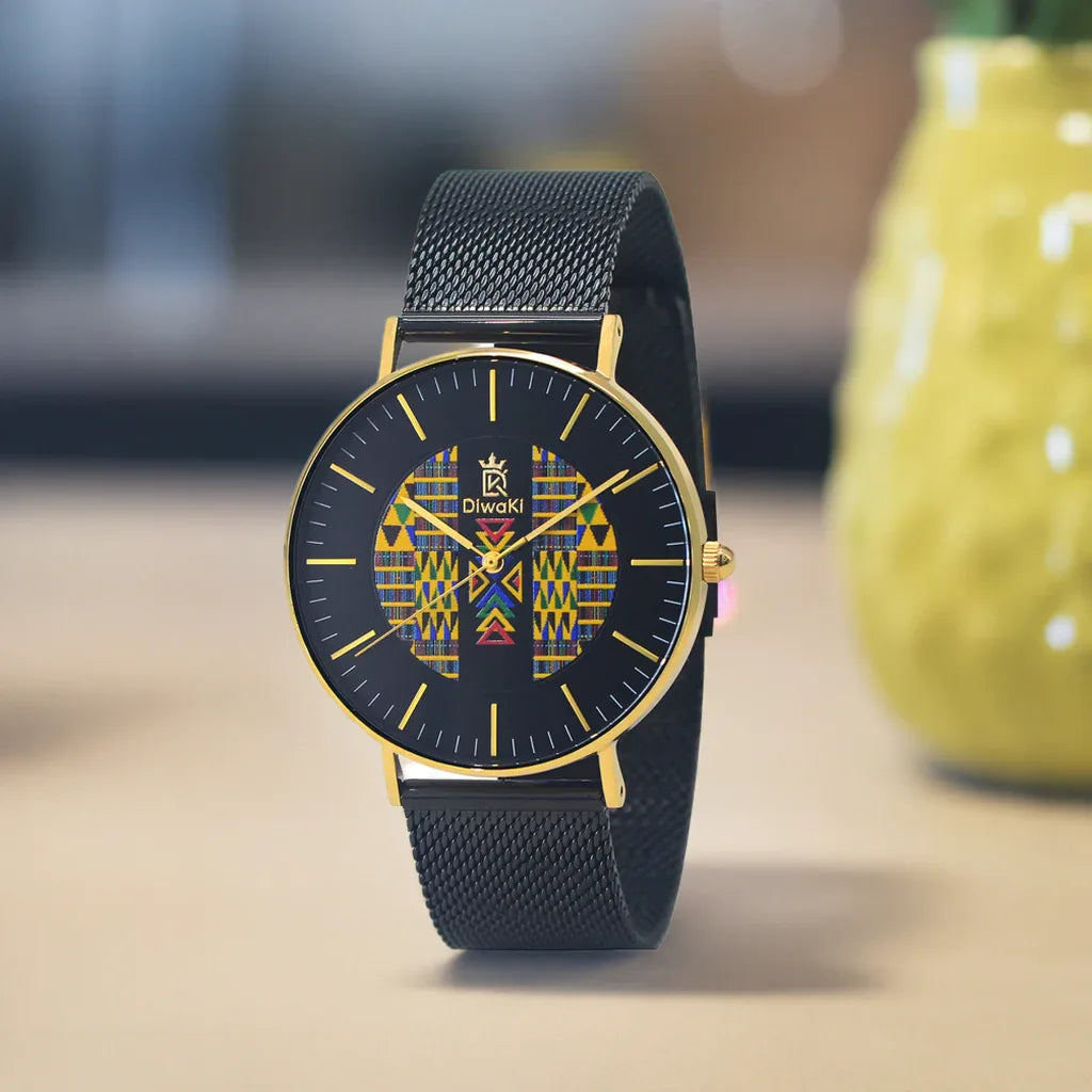 Diwaki Kente African Print Royal Watch - DiwaKi