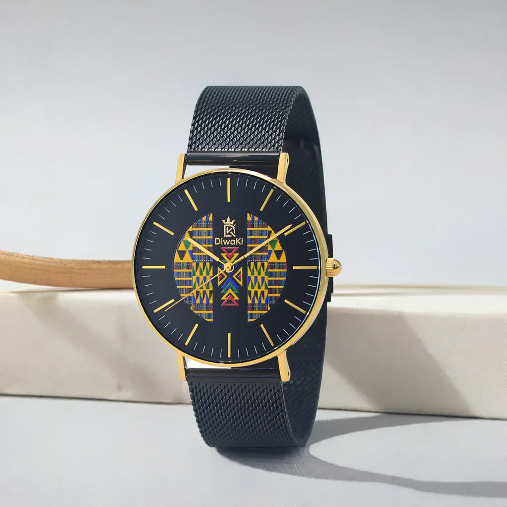 Diwaki Kente African Print Royal Watch - DiwaKi