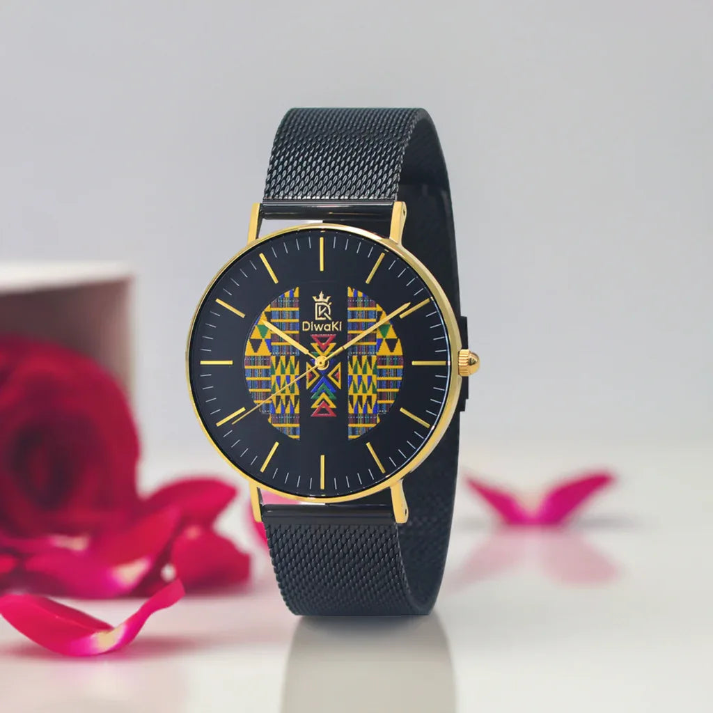Diwaki Kente African Print Royal Watch - DiwaKi