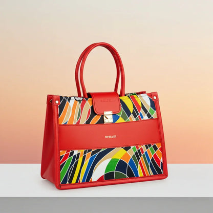 Diwaki colorful mud cloth African tote bag - DiwaKi