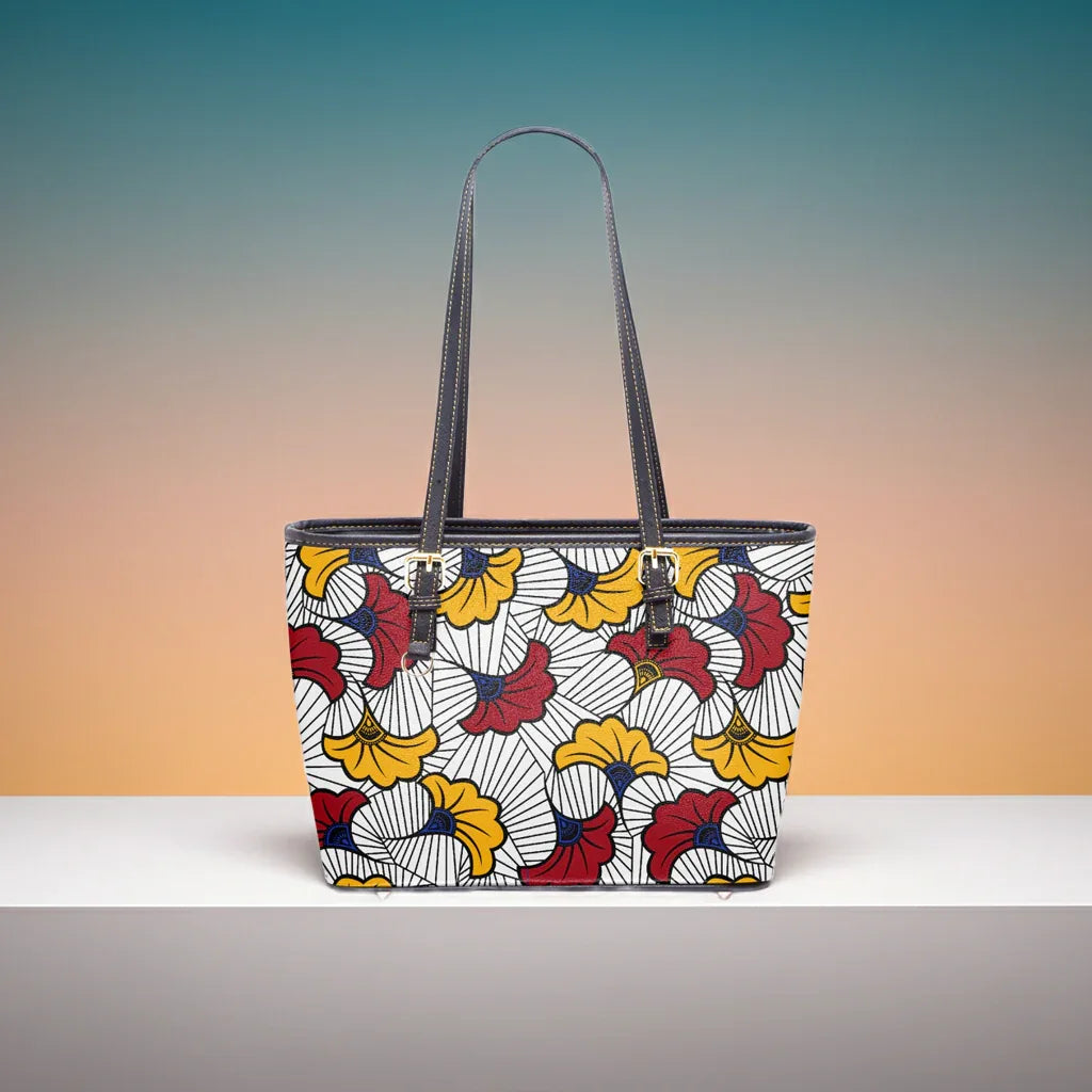 586. Large Leather Tote Bag for Women - DiwaKi