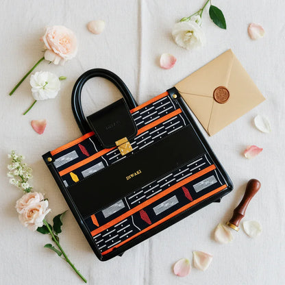 DiwaKi Ebony &amp; Ember Signature Tote - DiwaKi