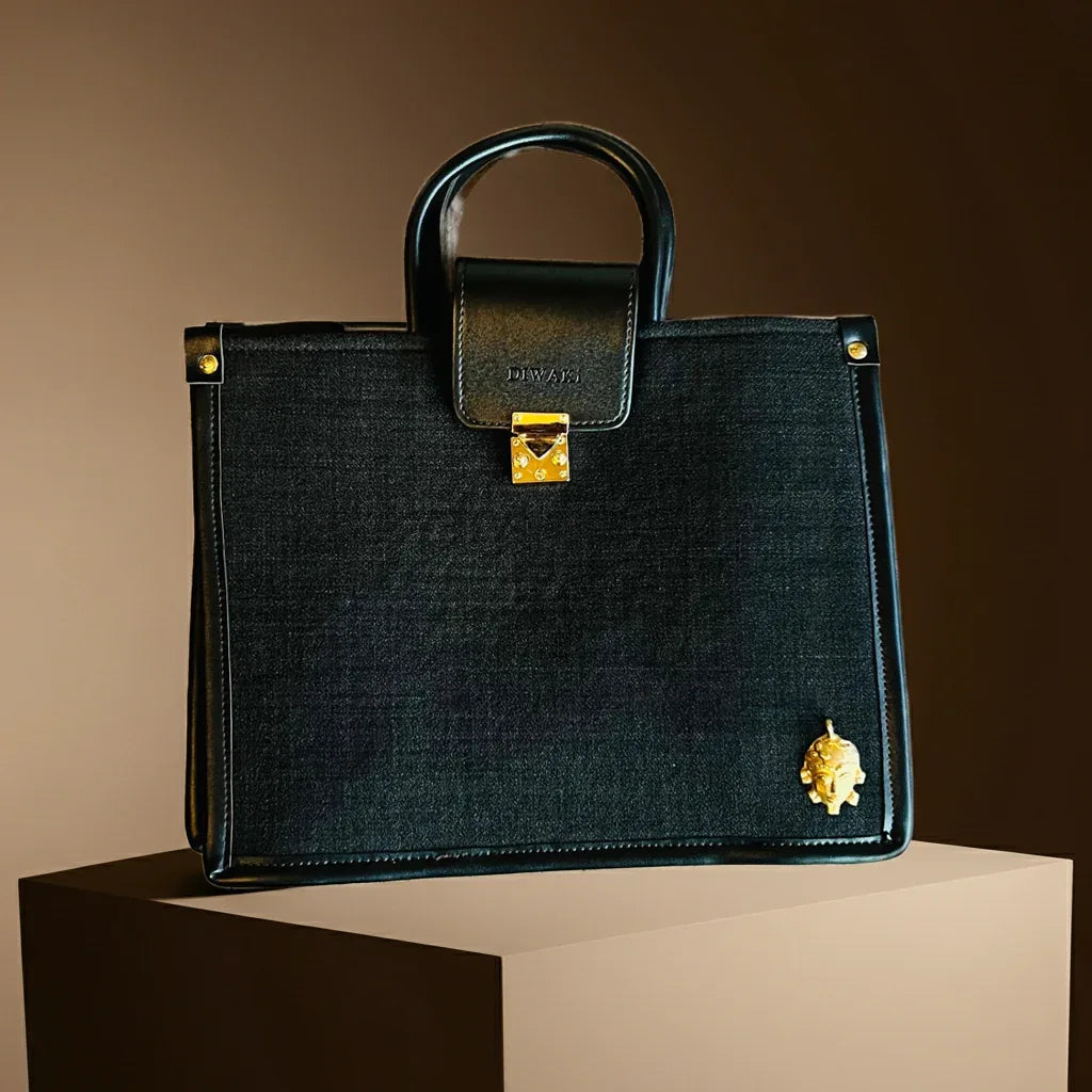 DiwaKi Sovereign Black Tote - DiwaKi